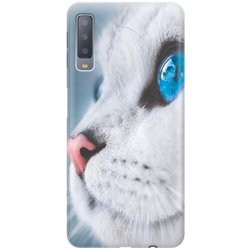 фото Силиконовый чехол на samsung galaxy a7 (2018) / самсунг а7 2018 с принтом "кошачий взгляд" gosso
