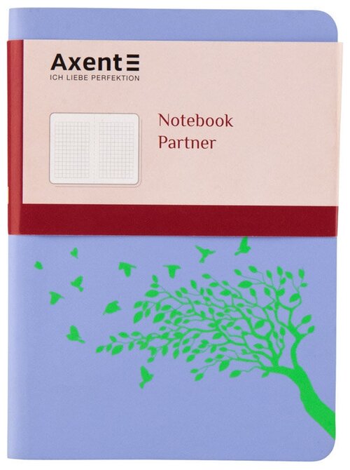 Axent 8302-07-A Книга записная Partner Soft Mini Wind, 115*160, 80л, кл, голубая