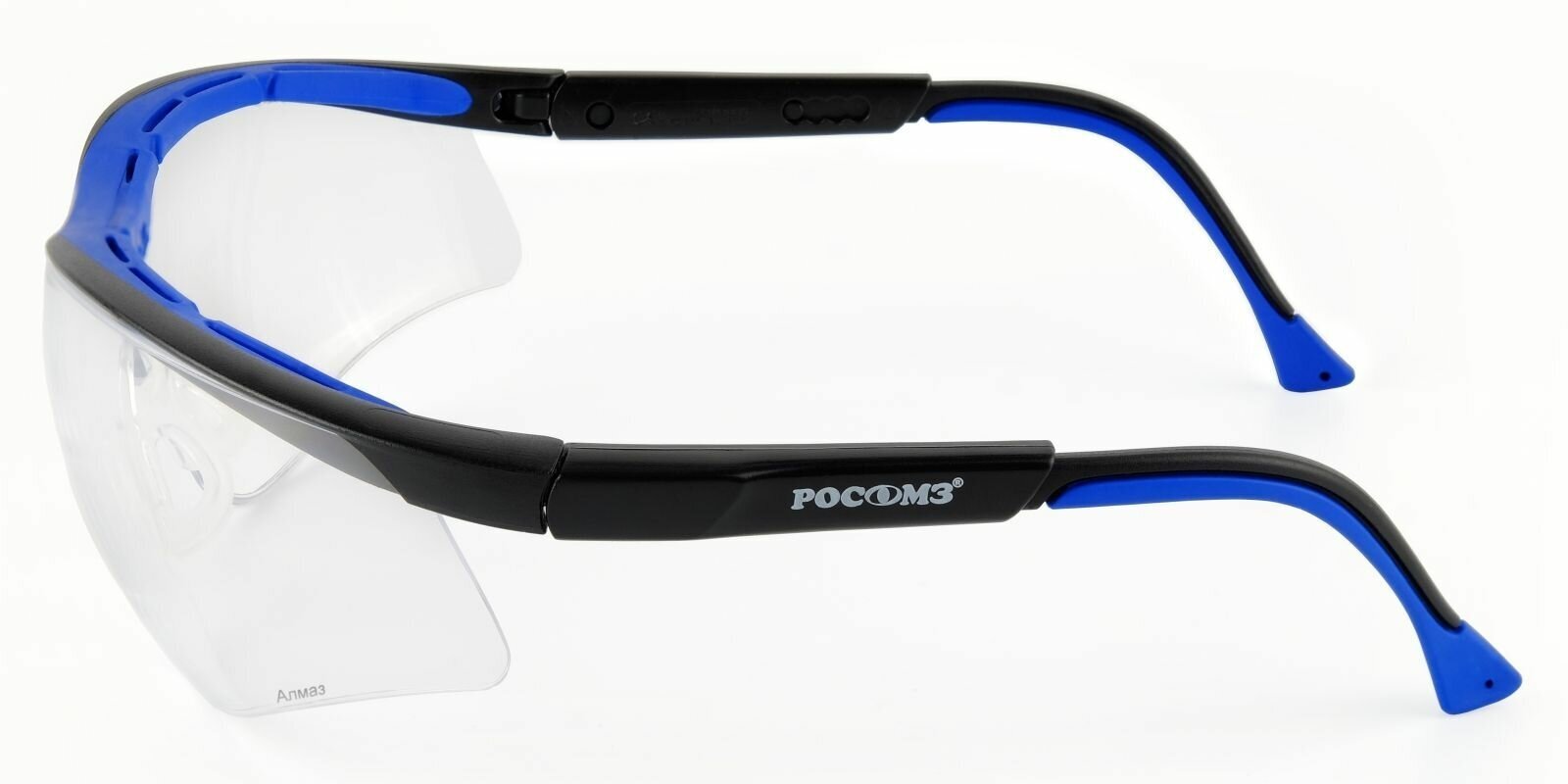 Защитные очки РОСОМЗ О50 Monaco алмаз прозрачные, сверхпрочные, очки спортивные, арт.150537 (вставка от пота и пыли) - фотография № 4