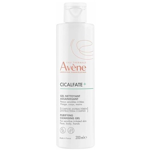 AVENE CICALFATE+ Очищающий гель для чувствительной и раздраженной кожи, 200 мл крем для рук восстанавливающий cicalfate avene авен 100мл