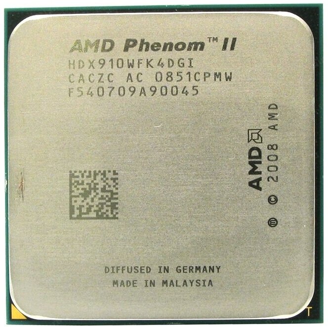 Процессор AMD Phenom II X4 Deneb 910 AM3,  4 x 2600 МГц, OEM