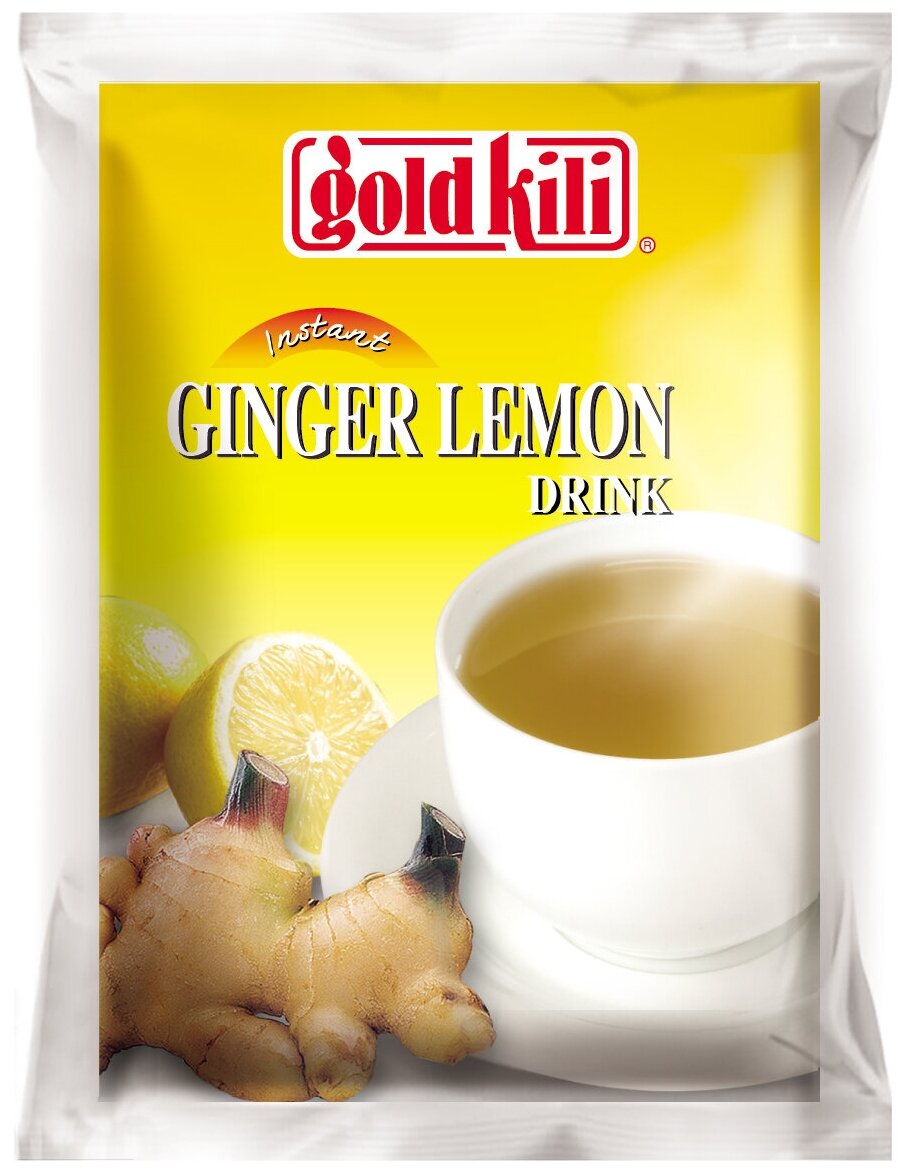 Имбирный напиток с лимоном и мёдом Gold Kili, быстрорастворимый 180 г (10 саше). - фотография № 2