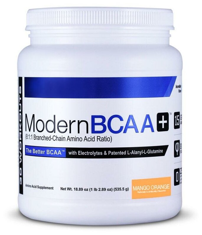 БЦАА с электролитами Modern Sports Nutrition - Modern BCAA+ (535г) Манго-апельсин
