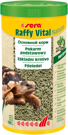 Корм для рептилий Sera Raffy Vital Nature, 1 л, 190 гр - фотография № 1