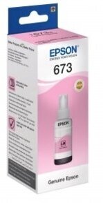 Чернила Epson C13T67364A, для Epson L1800, Epson L800, Epson L805, Epson L810, Epson L850, светло-пурпурный, 1800 стр, 70 мл