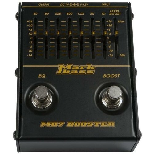 MARKBASS / Италия MARKBASS MB7 BOOSTER/Педаль эффектов BOOSTER и 7-полосный EQ/MARKBASS