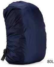 Водонепроницаемый чехол - накидка дождевик для рюкзака 75 - 80 литров цвет синий