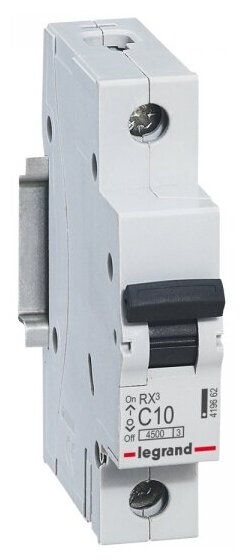 Выключатель автоматический однополюсный RX3 4500 20А C 45кА | код. 419665 | Legrand (2шт. в упак.)