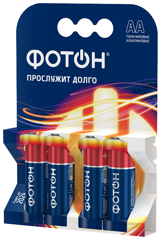 Элемент питания LR06 АА 1.5V "пальчик" BP4 4шт блистер