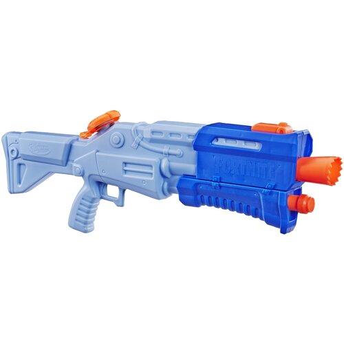 Водный бластер Nerf Supersoaker Fortnite TS-R, E6876, синий/голубой бластер nerf fortnite 6 sh f2678 15 24 см оранжевый