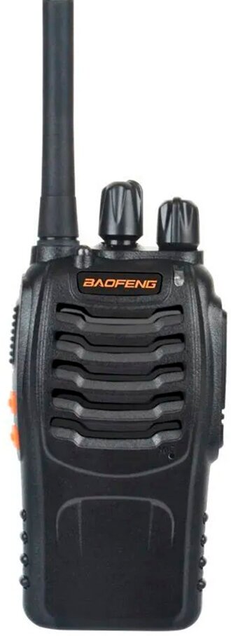 Портативная радиостанция Baofeng BF-888H / Черная комплект 2 шт. и радиусом до 10 км / UHF