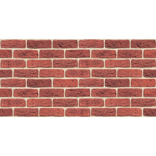 Плита фаспан Кирпичный №1005 Горизонталь 8мм, (1200х600) Pech pro