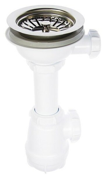 фото Бутылочный сифон для мойки AQUANT B0143БЕЛ-29РS