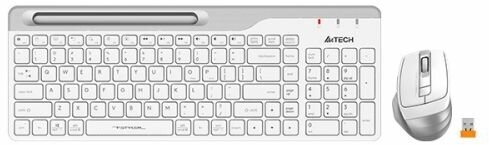 Клавиатура и мышь Wireless A4Tech FB2535C ICY WHITE цвет клав: белый/серый цвет мыши: белый/серый BT/Радио slim 1633413