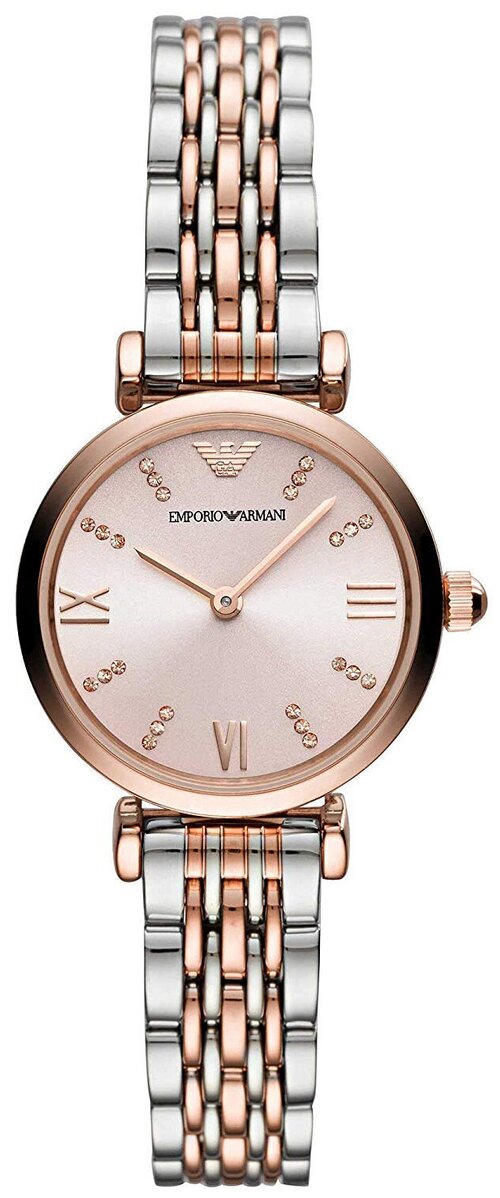 Наручные часы EMPORIO ARMANI Gianni T-Bar AR11223, золотой, розовый
