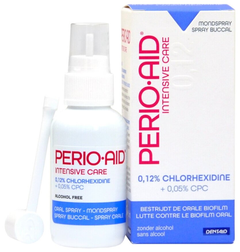Спрей с хлоркесидином от воспалений Perio-Aid Intensive 50мл DENTAID S.L. - фото №3