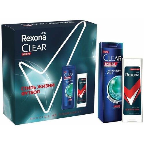 Rexona Набор Футбольная Коллекция (Шампунь 200мл+Гель для душа 180мл)