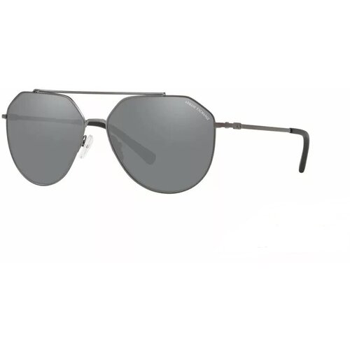 Солнцезащитные очки Luxottica, авиаторы, оправа: металл, с защитой от УФ, для мужчин, серый