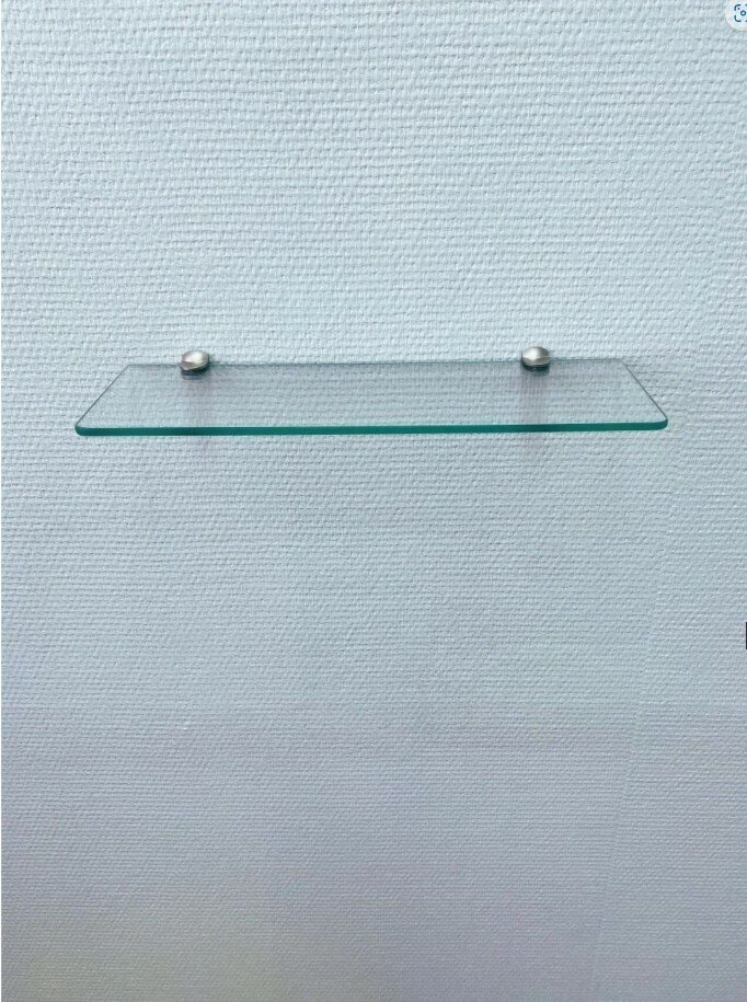 Полкодержатель для стеклянных полок толщиной 5-8 мм, под саморез, хром полированный, 4 шт. - фотография № 2