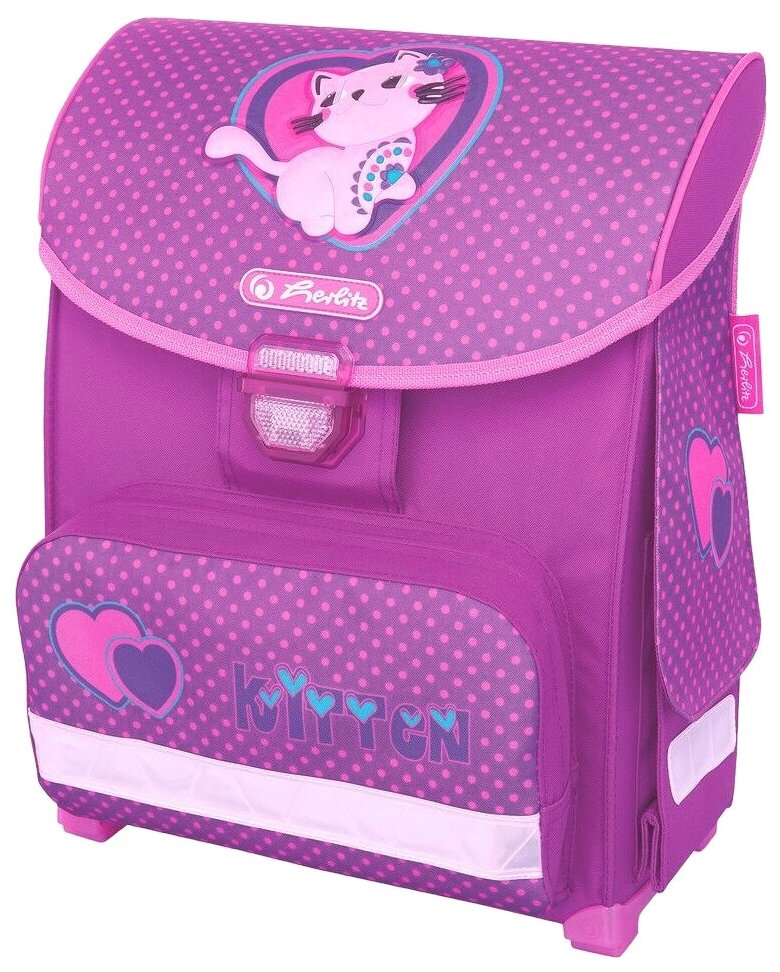 Ранец Herlitz, Smart Kitten лилово-сиреневый - фото №2