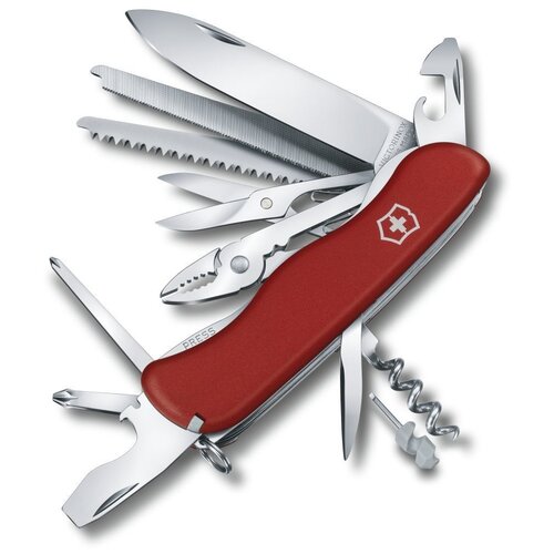 фото Нож перочинный victorinox workchamp с фиксатором лезвия, красный