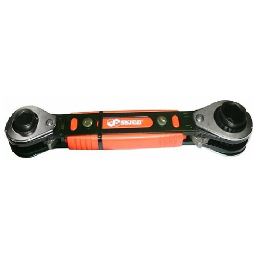 фото Ключ накидной универсальный 12-14-15-17мм трещотка skrab 44192