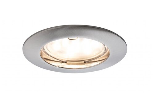 Paulmann 92811 3 шт., LED, 7 Вт, 3 лампы, 2700, теплый белый, цвет арматуры: никель, цвет плафона: никель