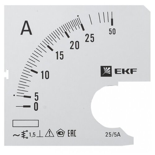 EKF Шкала сменная для A961 25/5А-1,5 s-a961-25
