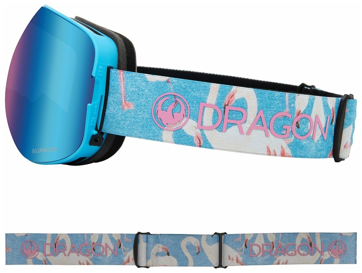 Лыжная маска Dragon X2 + Lens, L, черный — купить в интернетмагазине