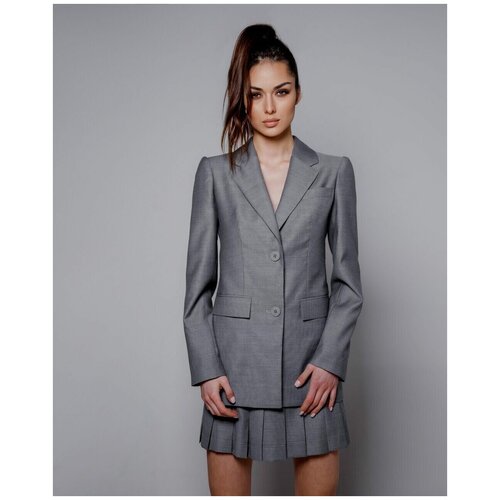 Костюм Z'KOD, размер 42, серебряный, серый