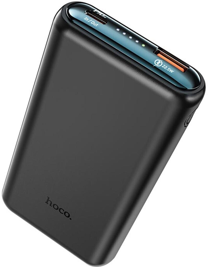 Внешний аккумулятор Powerbank HOCO Q1 Kraft быстрая зарядка QC3.0, USB-A 22,5W (10000mAh), черный