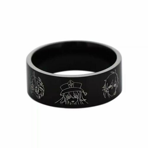 фото Кольцо, размер 19, черный genshin impact