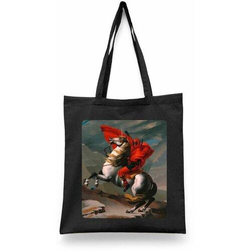 фото Сумка-шоппер унисекс каждому своё "дэдпул/deadpool" черная