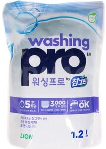 Средство для мытья посуды Lion Washing Pro, мягкая упаковка, 1.2 л