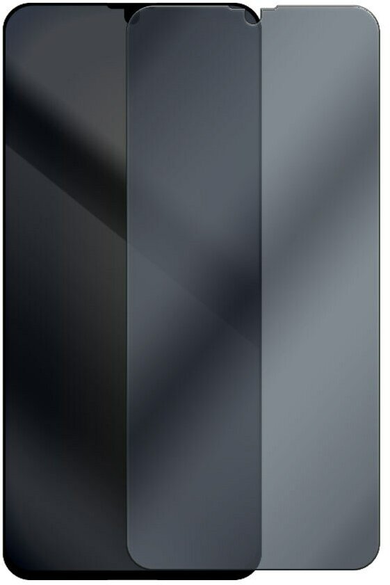 Стекло защитное гибридное Антишпион Krutoff для Samsung Galaxy A20s (A207)