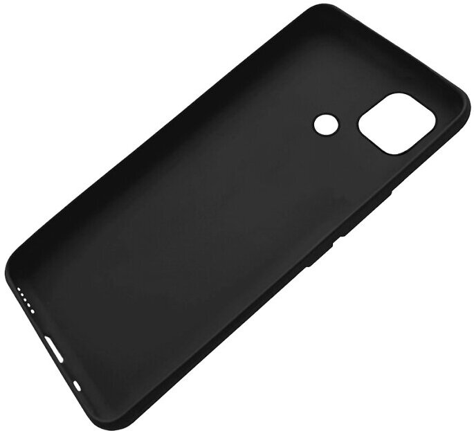 Чехол защитный TPU LuxCase для Xiaomi Redmi 10C, Чёрный, 1,1 мм - фото №7