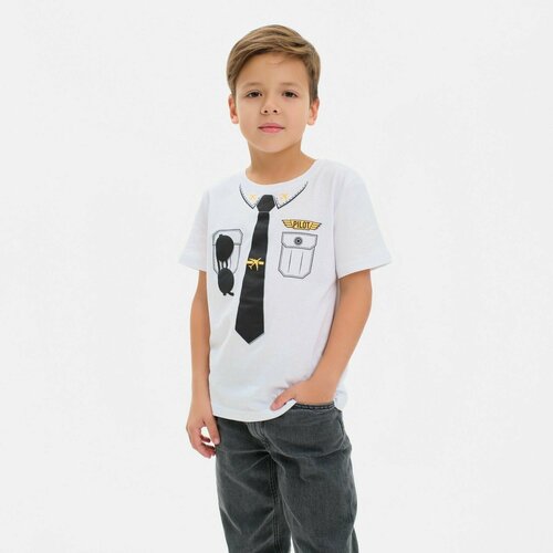 фото Футболка kaftan, размер 86/92, белый