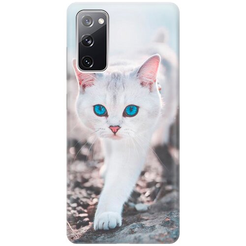 фото Силиконовый чехол на samsung galaxy s20 fe / самсунг с20 фе с принтом "голубоглазый кот" gosso