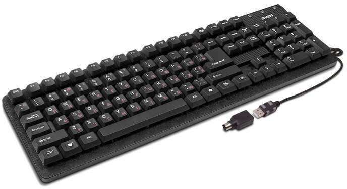 Клавиатура SVEN Standard 301 Black USB+PS/2