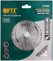 Пильный диск FIT 37688 по дереву, спец. форма зуба 185 х 20 х 48 Т