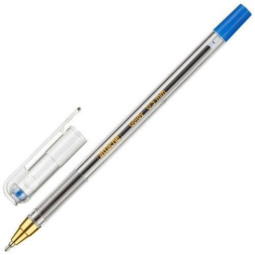 Ручка шариковая Attache Goldy (0.3мм, синий цвет чернил) 1шт.