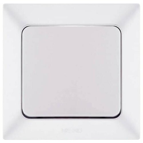 Выключатель 1-КЛАВИШНЫЙ, 10А, 250В~, IP20 металлик белый жемчуг