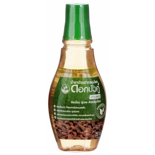 Dok Bua Ku Herbal Mouthwash CLOVE Twin Lotus Ополаскиватель для полости рта С гвоздикой Твин Лотус 250 мл 889₽