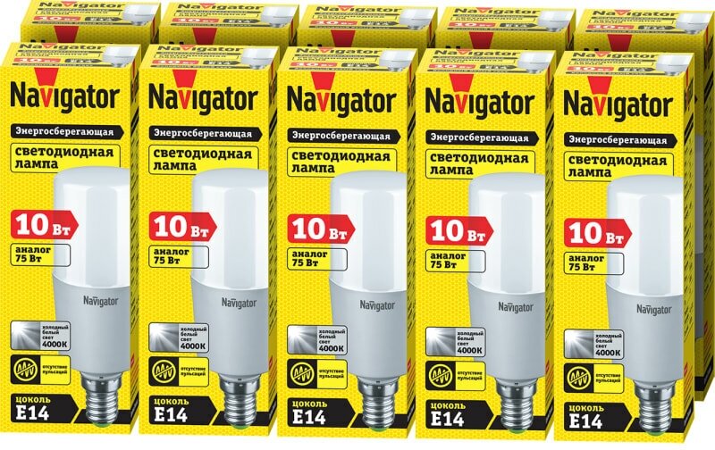 Лампа светодиодная Navigator 61469, E14, T39, 10 Вт, 4000 К - фотография № 9