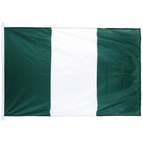 Флаг Нигерии с карабинами 90х135 см флаг греции с карабинами 90х135 см