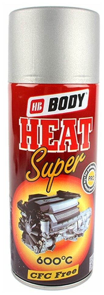 фото Краска BODY серебро термостойкая спрей 400мл