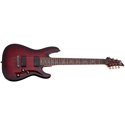 Электрогитара Schecter Demon 7 crimson red burst