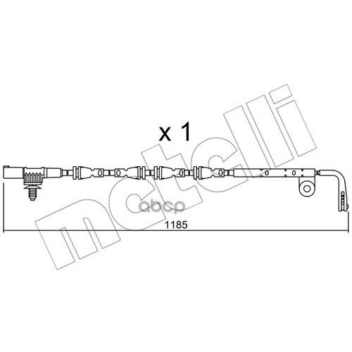 Датчик Износа Торм. Колодок Land Rover Discovery/Rr Sport 04- Задн. Metelli арт. SU229