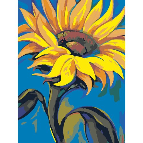 Картина по номерам Selfica Солнечный цветок 40х30см.