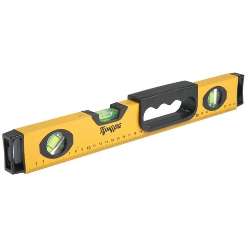 Уровень алюминиевый магнитный эргономичная ручка 3 глазка 400 мм 983₽